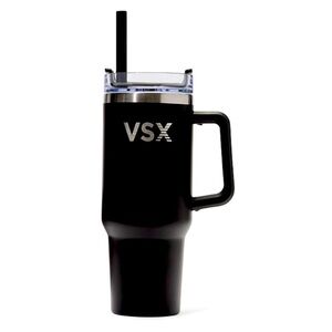 VSX Victoria’s Secret Black 40 oz Tumbler with straw